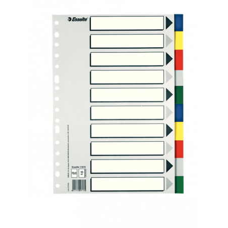 SEPARADOR C/ABECEDARIO O ÍNDICE IMPRIMIB