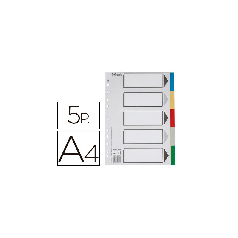 SEPARADOR C/ABECEDARIO O ÍNDICE IMPRIMIB