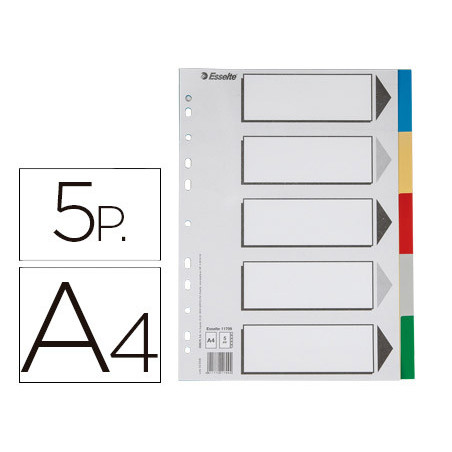 SEPARADOR C/ABECEDARIO O ÍNDICE IMPRIMIB