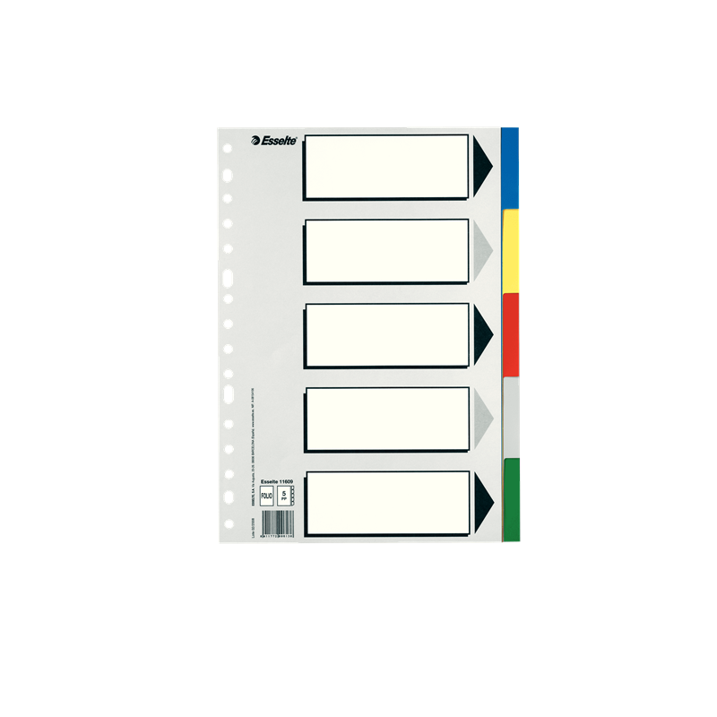 SEPARADOR C/ABECEDARIO O ÍNDICE IMPRIMIB