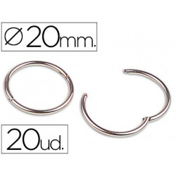 ANILLA METAL DOBLE VISAGRA NIQUEL 20 UND