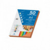 CARTULINA COLORES, DIN A4, 50H.