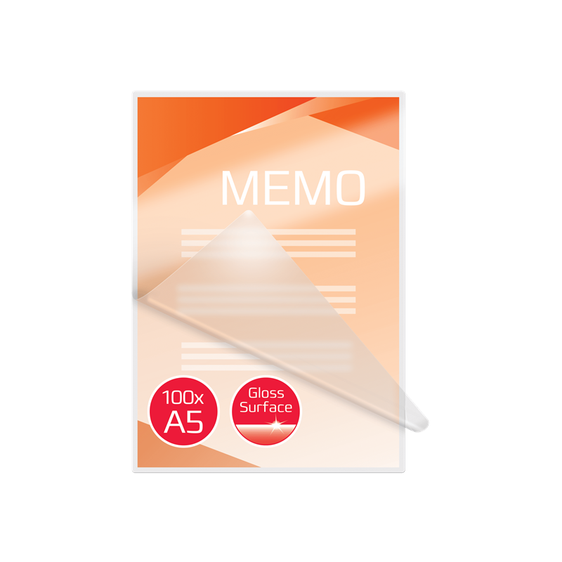 FUNDAS PLASTIFICAR 80µ DIN A5, 100 UND