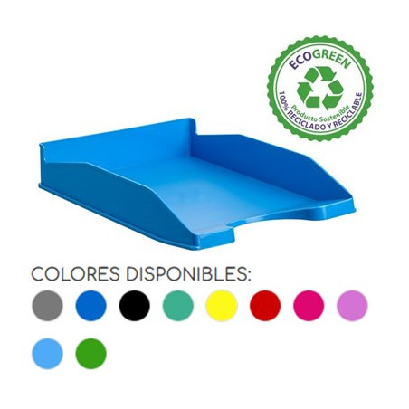 BANDEJASOBREMESA PLASTICO RECICLADO