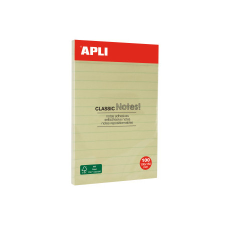 BLOC NOTAS AUTOADH COLOR 102X152MM 100 H