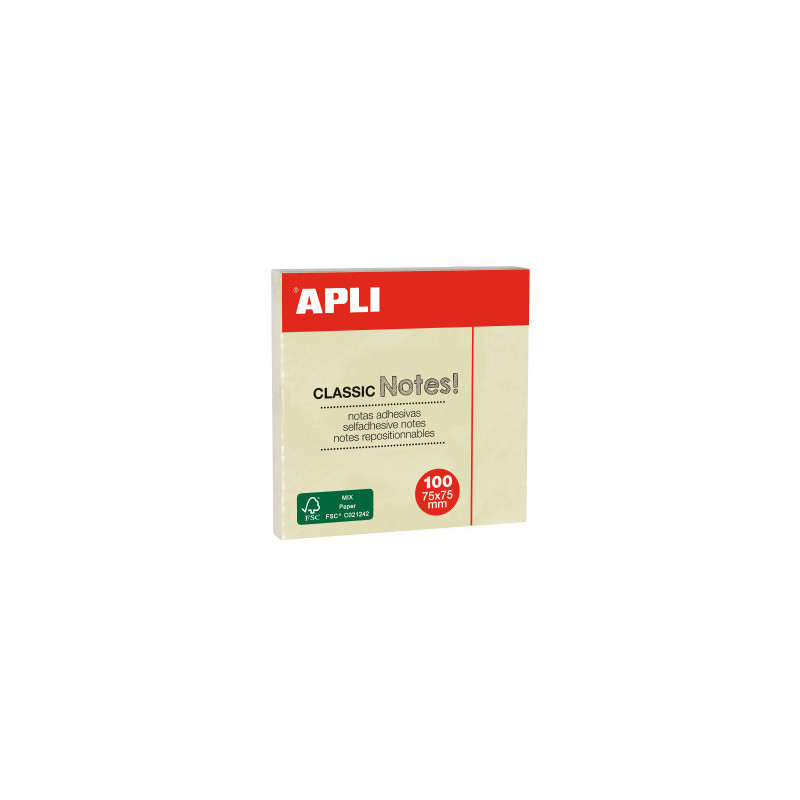 BLOC NOTAS AUTOADH COLOR 76X76MM 100 H