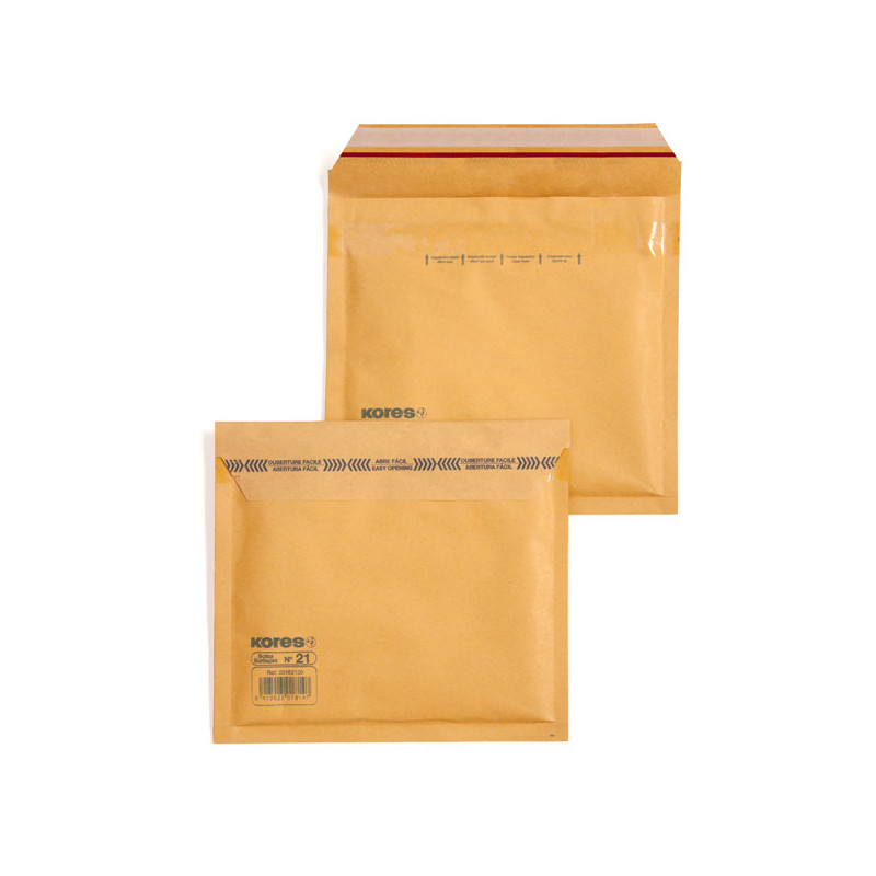 BOLSA PAPEL KRAFT ACOLCHAD ENVIO 100 UND