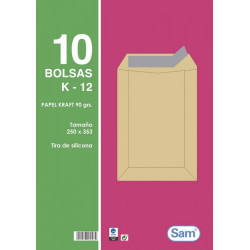 BOLSA ENVIO PAPEL 250X353 250 UND