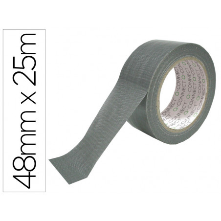 CINTA ADHESIVA AMERICANA GRIS 50MMX25M