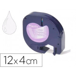 CINTA PLASTICO ROTULADORA ELECTR 12MMX4M