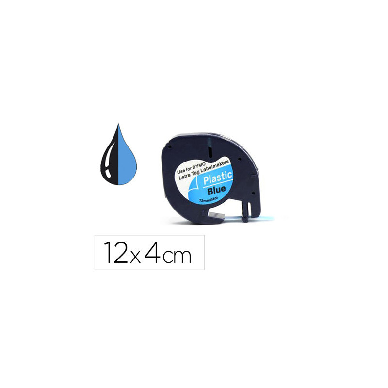 CINTA PLASTICO ROTULADORA ELECTR 12MMX4M