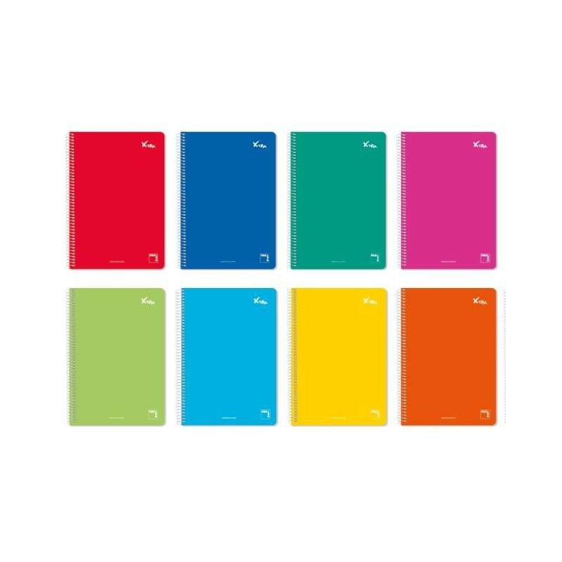 CUADERNO ESPIRAL CUBIERT CARTON DURO 80H