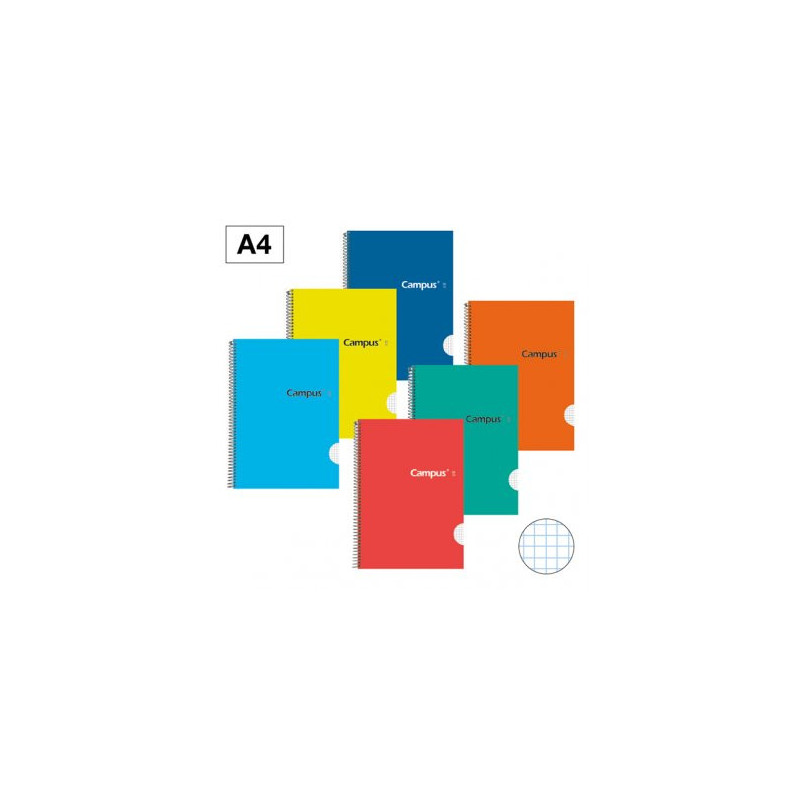 CUADERNO ESPIRAL CUBIERT CARTON DURO 80H