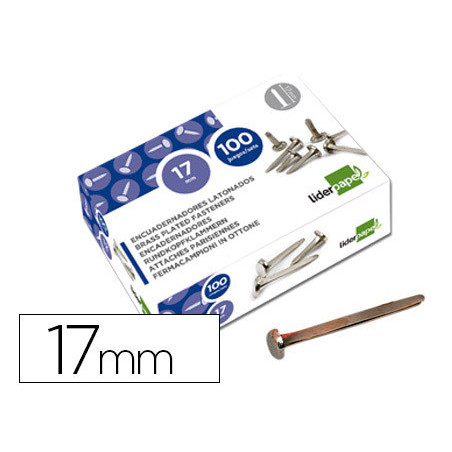 ENCUADERNADORES DE LATÓN, 100 UND