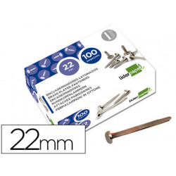 ENCUADERNADORES DE LATÓN, 100 UND