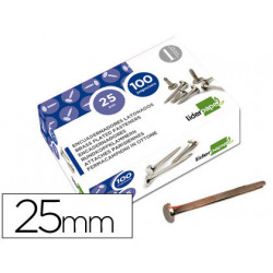 ENCUADERNADORES DE LATÓN, 100 UND