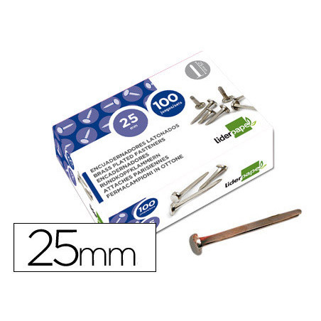 ENCUADERNADORES DE LATÓN, 100 UND