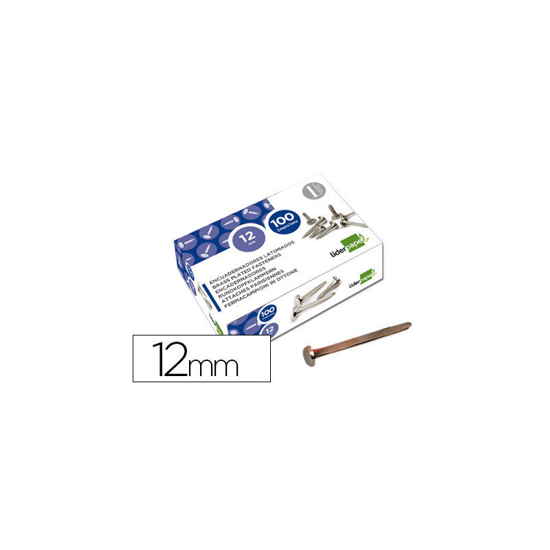 ENCUADERNADORES DE LATÓN, 100 UND