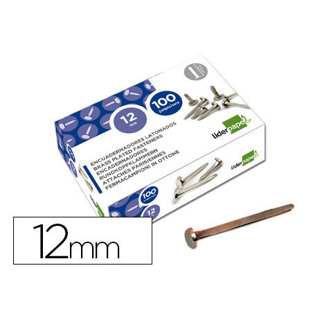 ENCUADERNADORES DE LATÓN, 100 UND