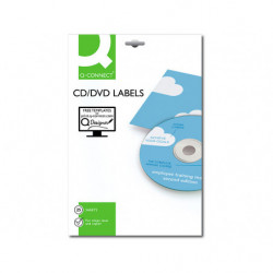 ETIQUET ADHESIV CD/DVD Ø114 MM 50 UND