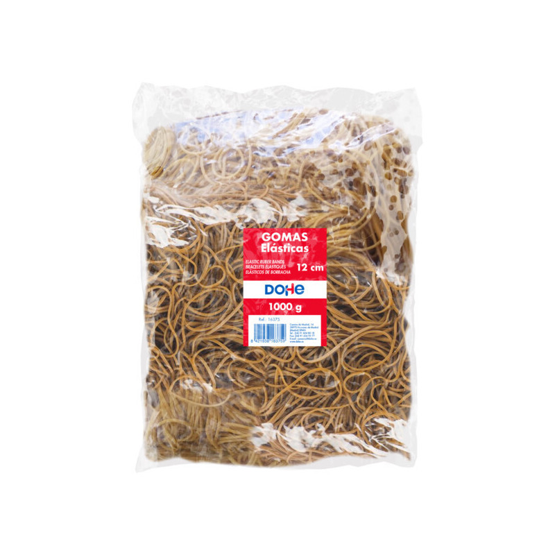 GOMAS ELASTICAS 60 A 200MM, BOLSA 1 KG