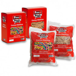 GOMAS ELASTICAS 60 A 200MM BOLSA 100GR