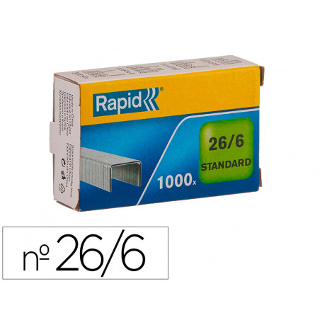 GRAPAS 26/6 COBRE/GALVANIZ/COLOR