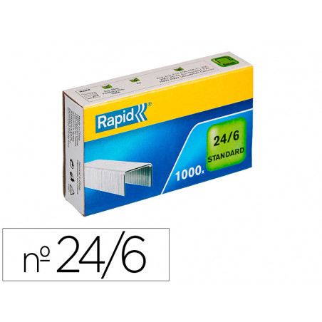 GRAPAS 22/6,24/6 COBRE/GALVANIZ/COLOR