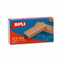 GRAPAS 22/6,24/6 COBRE/GALVANIZ/COLOR