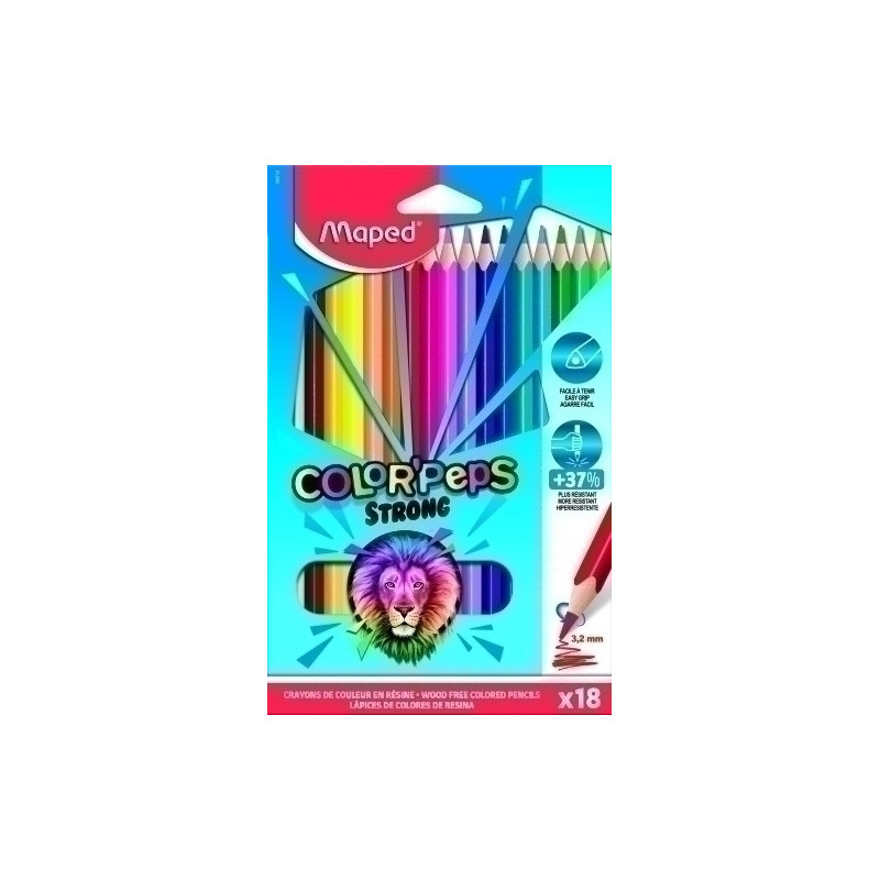 LAPICEROS COLORES ESTUCHE 12/18 UND