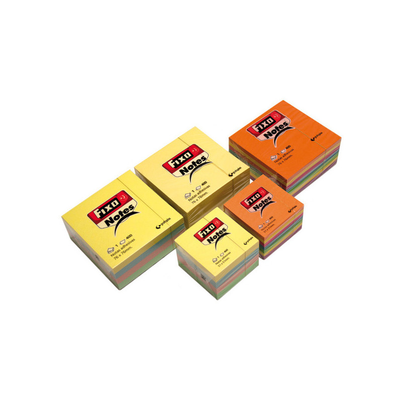 CUBO NOTAS AUTOADH COLOR 51X51MM 400 H