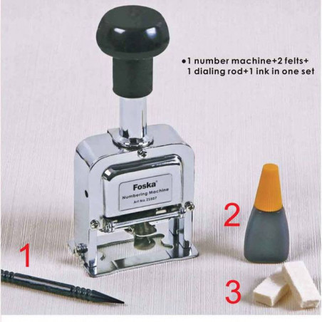 NUMERADOR AUTOM METALICO 6/7 /8 CIFRAS