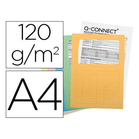 SUBCARPETA CARTULINA VENTANA 180GR 25UND