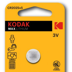 PILA BOTÓN LITIO CR2025, 3 V, 2 UND.