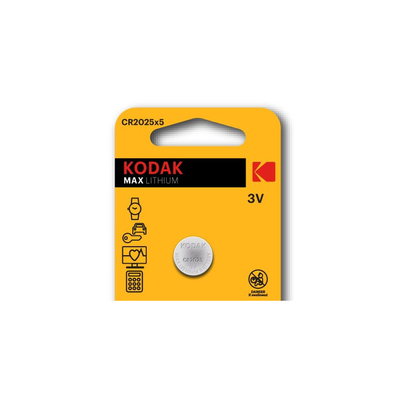 PILA BOTÓN LITIO CR2025, 3 V, 2 UND.